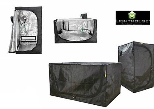 LIGHTHOUSE Clone Portable Grow Propagation Tent Silver Mylar Lined Hydroponics