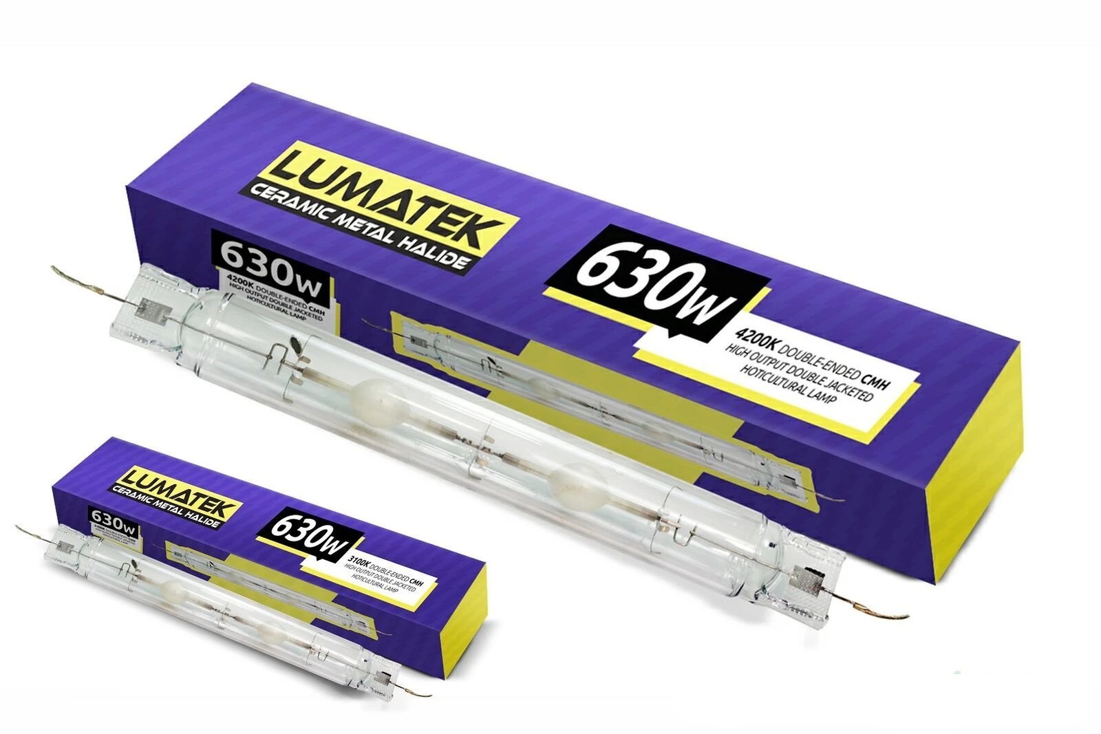 Lumatek 630W 3100k/4200k CMH CDM DE Ceramic Metal Halide Double Ended light Bulb