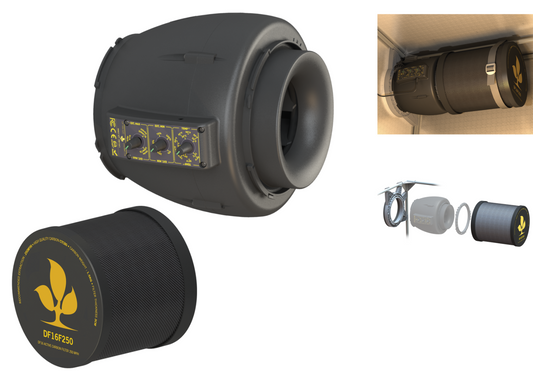 Secret Jardin EC Extractor Fan Carbon FIlters DF16 DF25