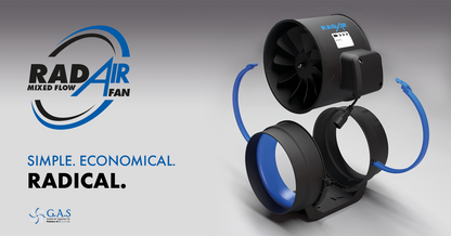 RadAir Mixed Flow Inline Fan
