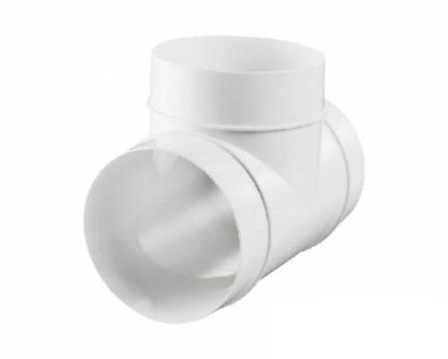 Ventilation Duct Pipe T Tee Piece Ducting Fans Connector Joiner 3 Way Spliter
