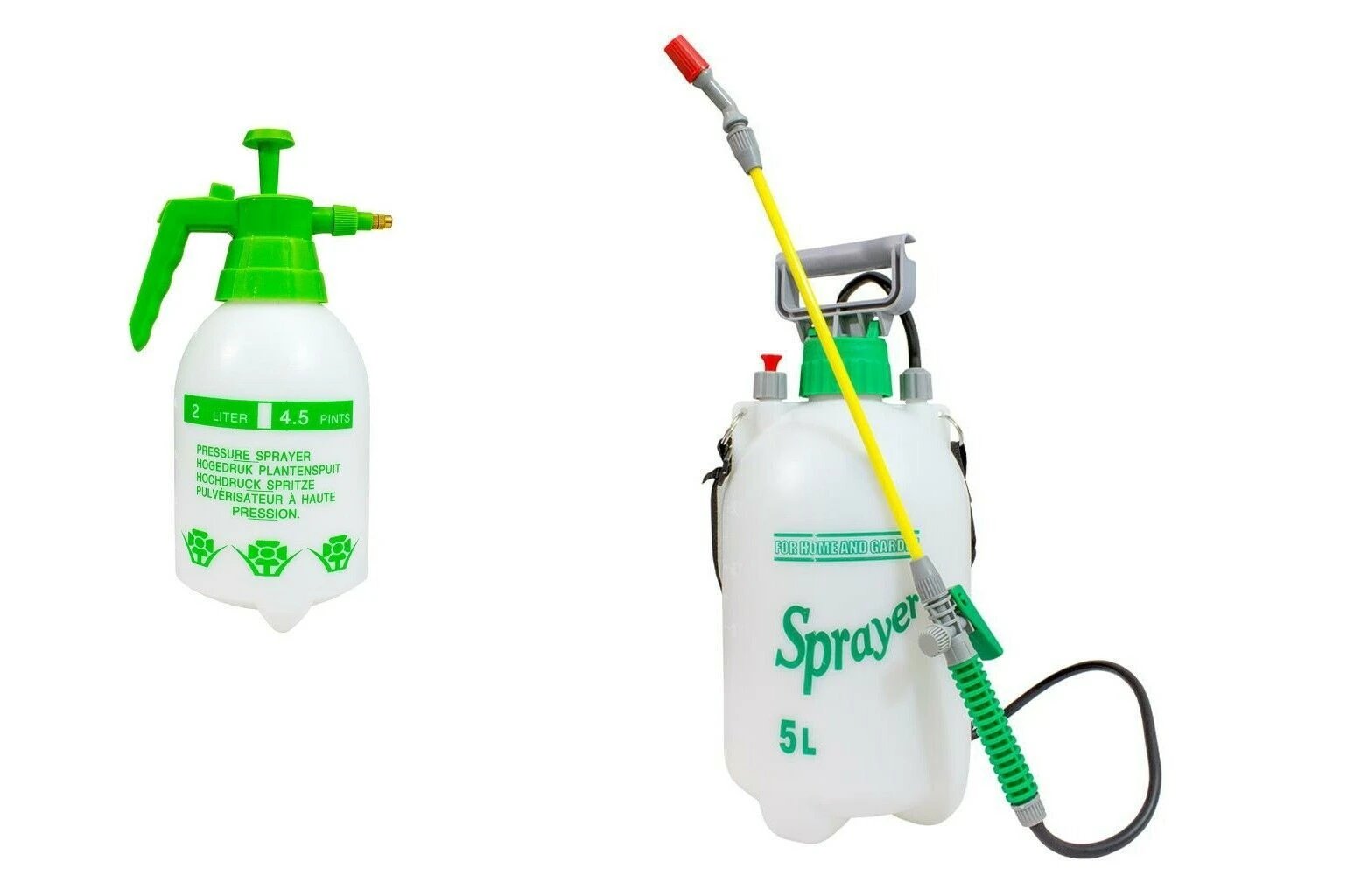 Pressure Sprayer Manual Bottle Knapsack Weed Killer Garden Hydroponics