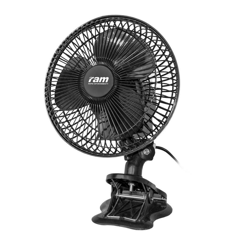 RAM Quiet 6" Normal and 7" Oscillating Clip Fan