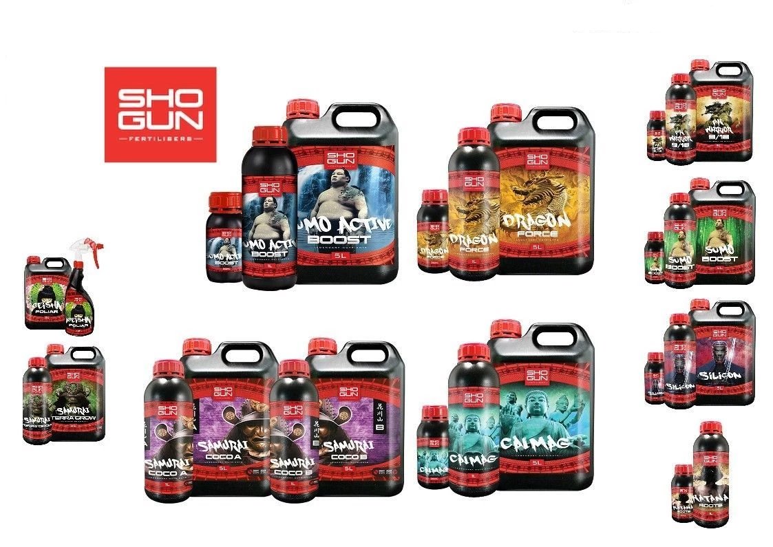 Shogun Hydro CoCo Soil Grow Bloom Complete Nutrient Kit
