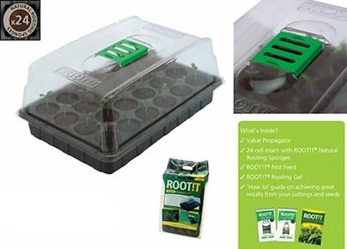 ROOT iT Propagation 24 Natural Sponge Cubes Kit comes with Gel First Feed Guide