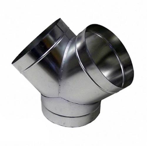 Y PIECE METAL EQUAL DUCTING CONNECTOR FANS HYDROPONICS 4" 5" 6" 8" 10" & 12"