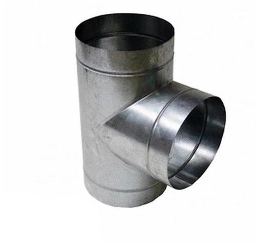 T PIECE METAL EQUAL TEE DUCTING CONNECTOR FANS HYDROPONICS 4" 5" 6" 8" 10" & 12"