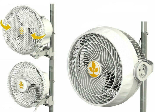 Secret Jardin Monkey Fan Clip on Grow Tent Pole Mounted Space Saving 16w 20w 30w