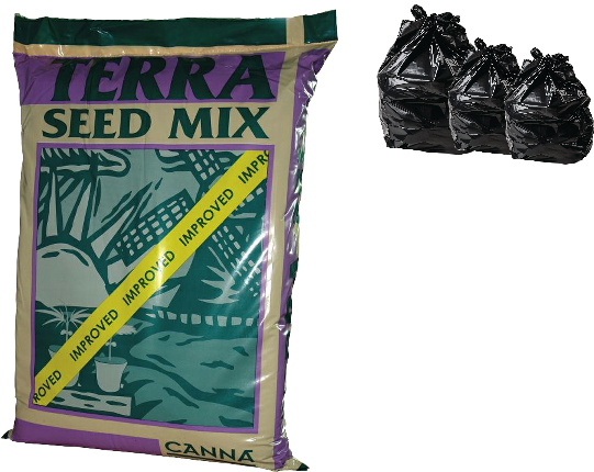 25L 10L & 5L CANNA TERRA SEED MIX Hydroponics Growing Media Soil Tent Grow Pot